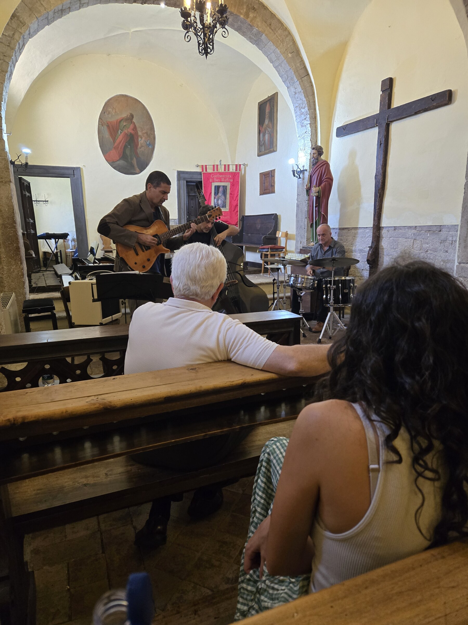 RJA filming and live jazz — Perugia, Italy · July 10, 2025