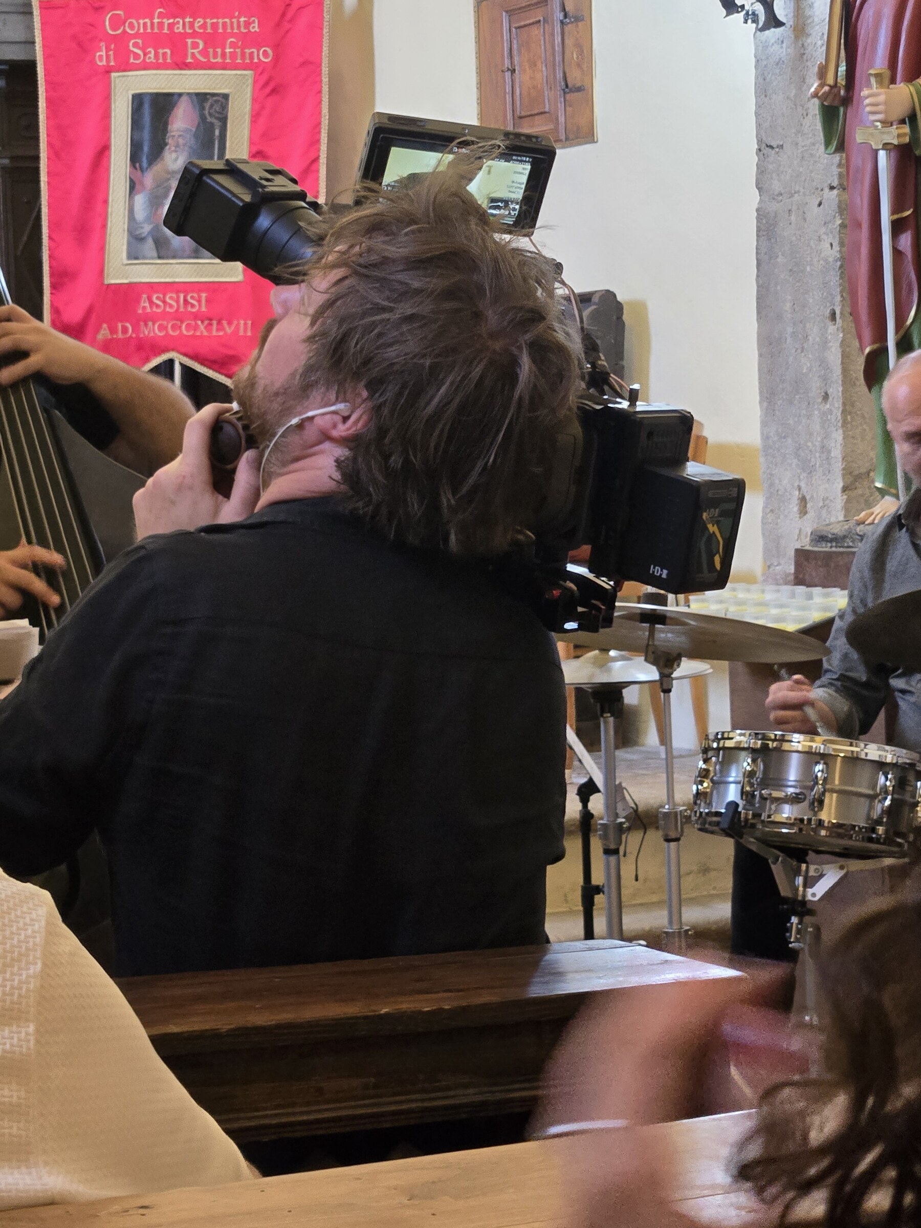 RJA filming and live jazz — Perugia, Italy · July 10, 2025