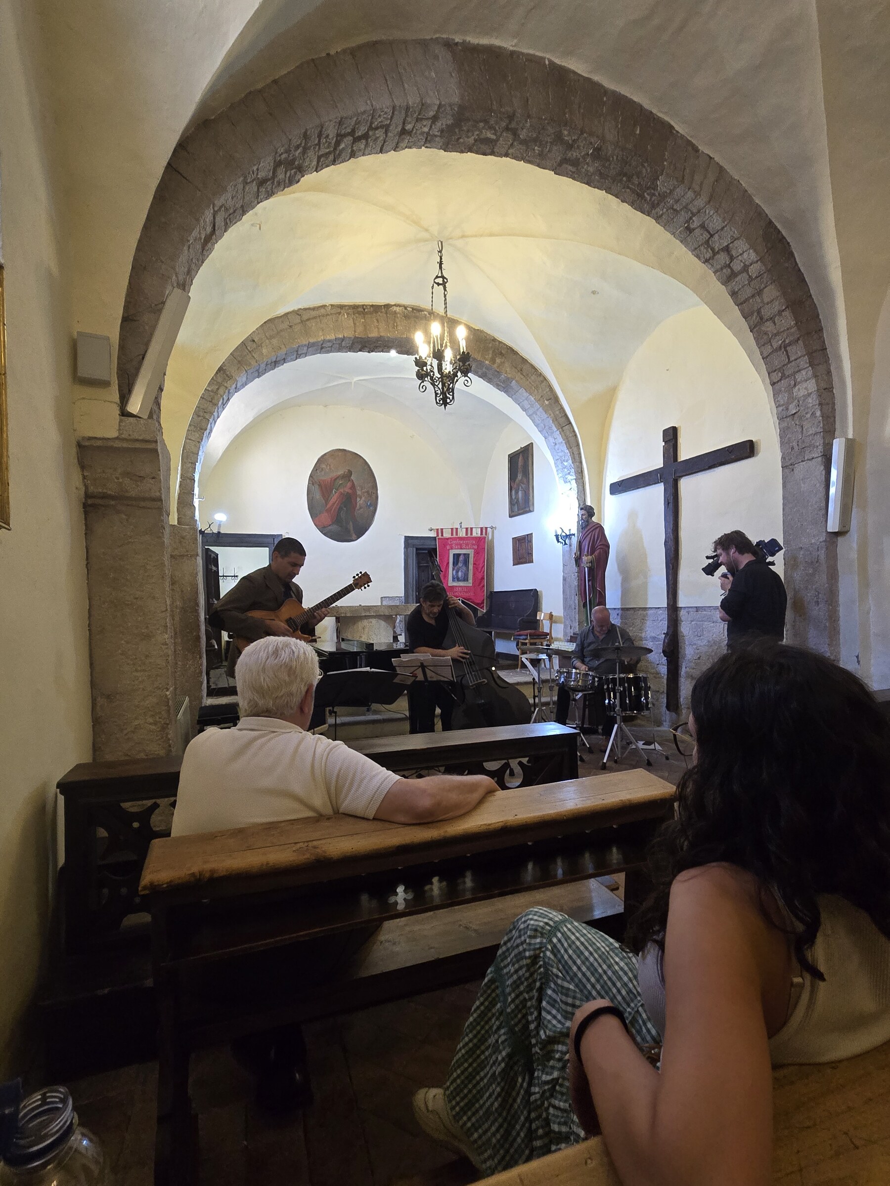 RJA filming and live jazz — Perugia, Italy · July 10, 2025