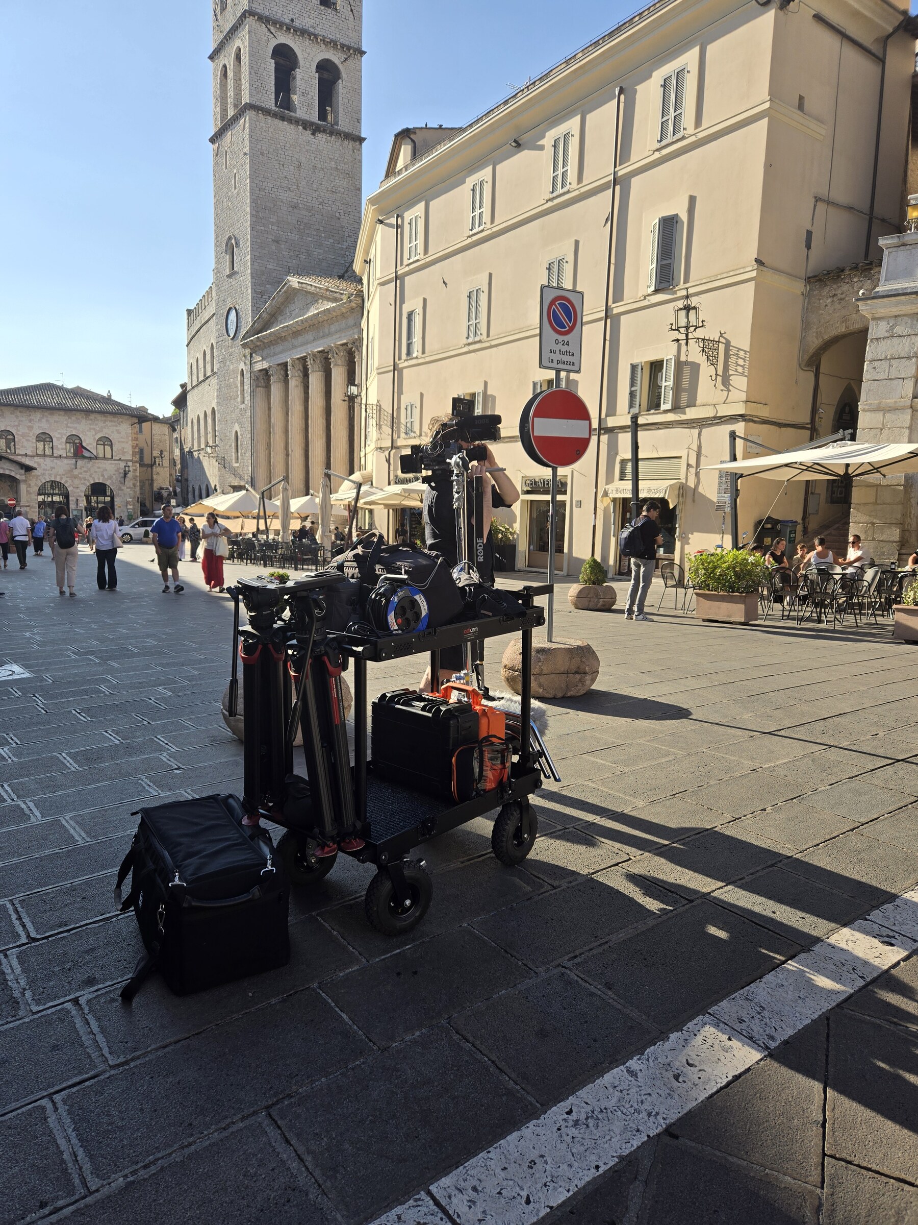 RJA filming and live jazz — Perugia, Italy · July 10, 2025