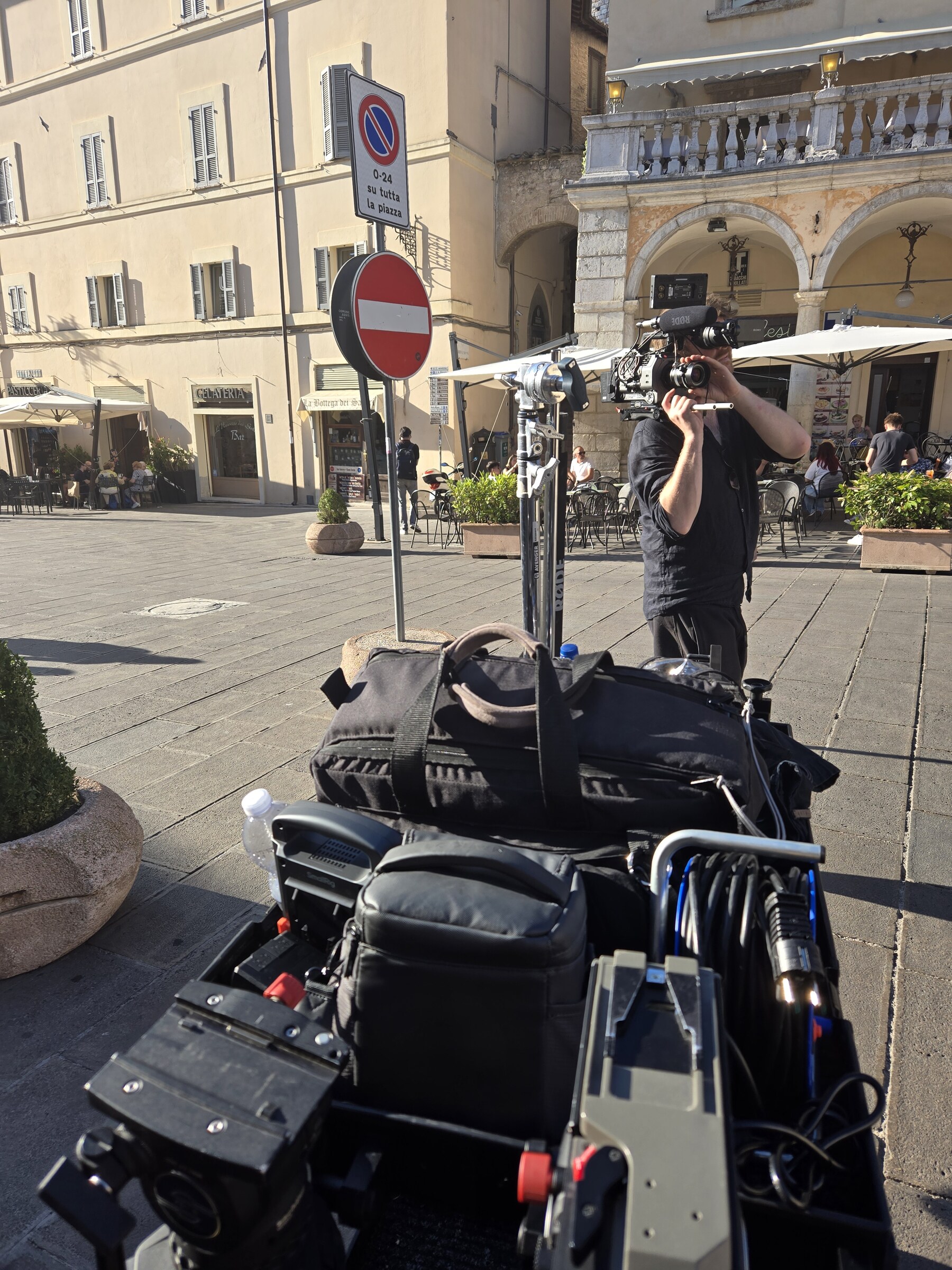 RJA filming and live jazz — Perugia, Italy · July 10, 2025