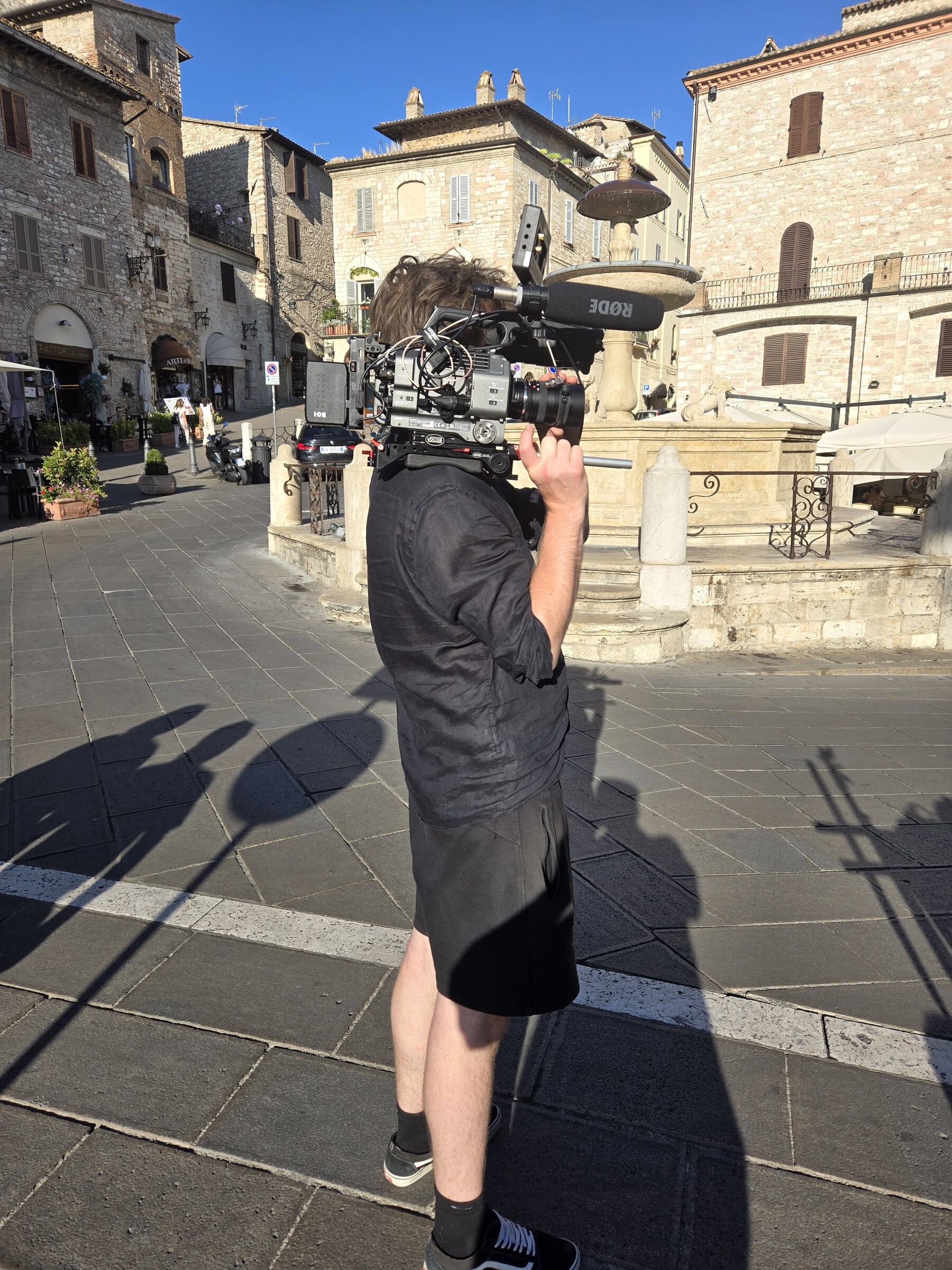 RJA filming and live jazz — Perugia, Italy · July 10, 2025
