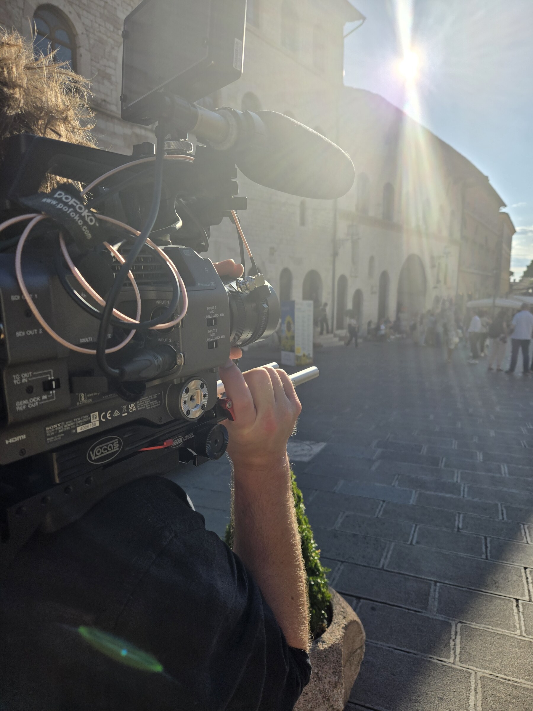RJA filming and live jazz — Perugia, Italy · July 10, 2025