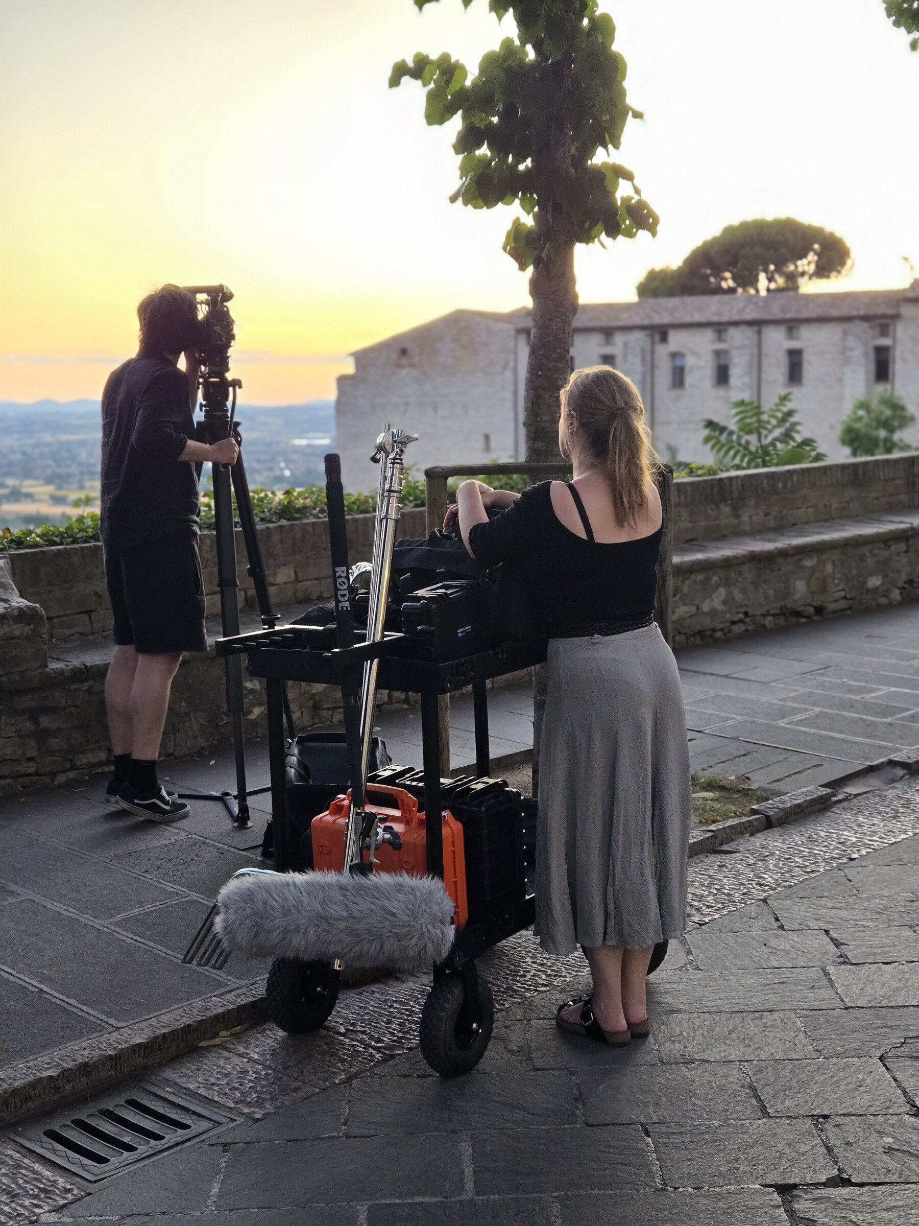 RJA filming and live jazz — Perugia, Italy · July 10, 2025