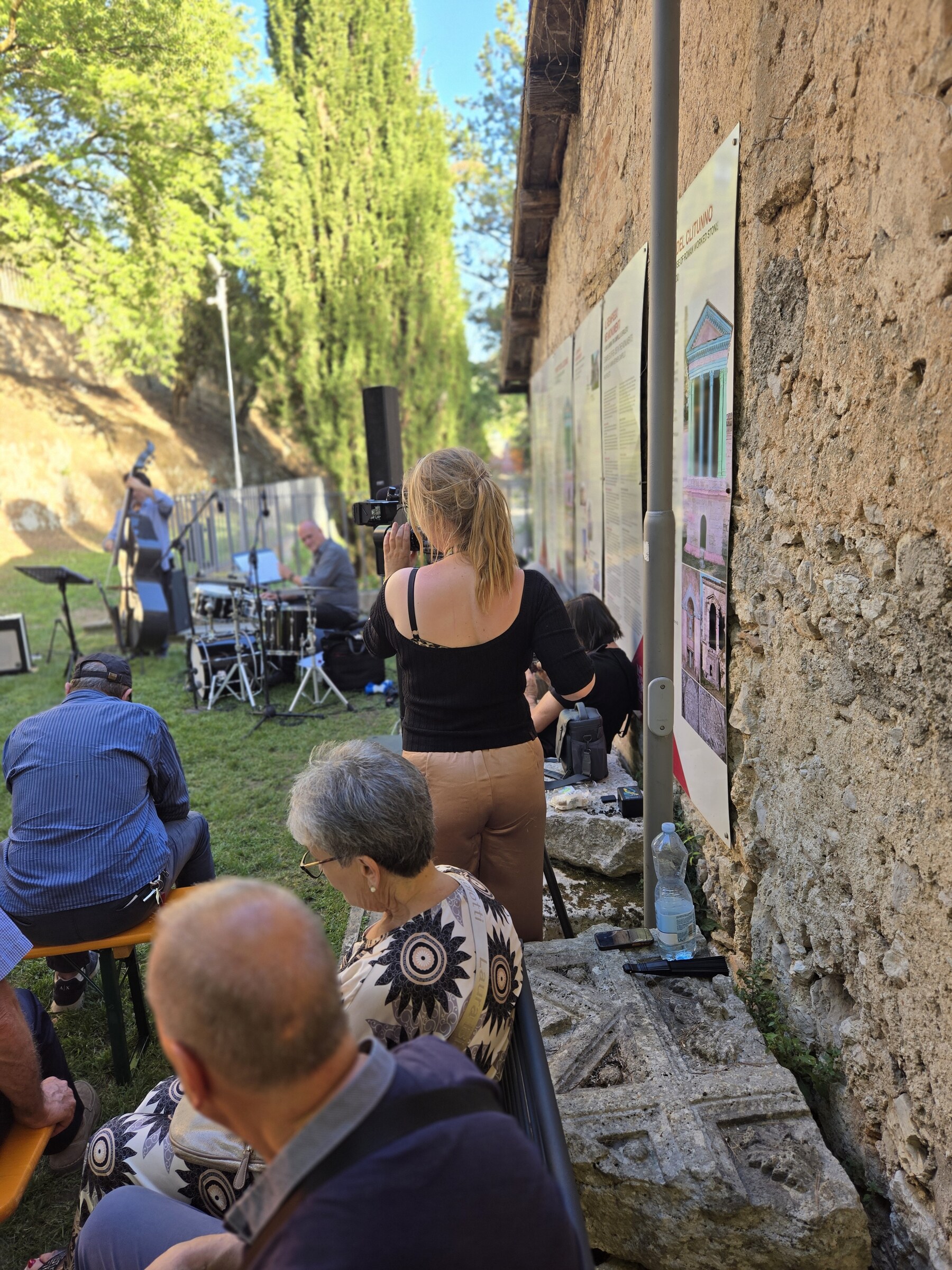 RJA filming and live jazz — Perugia, Italy · July 12, 2025