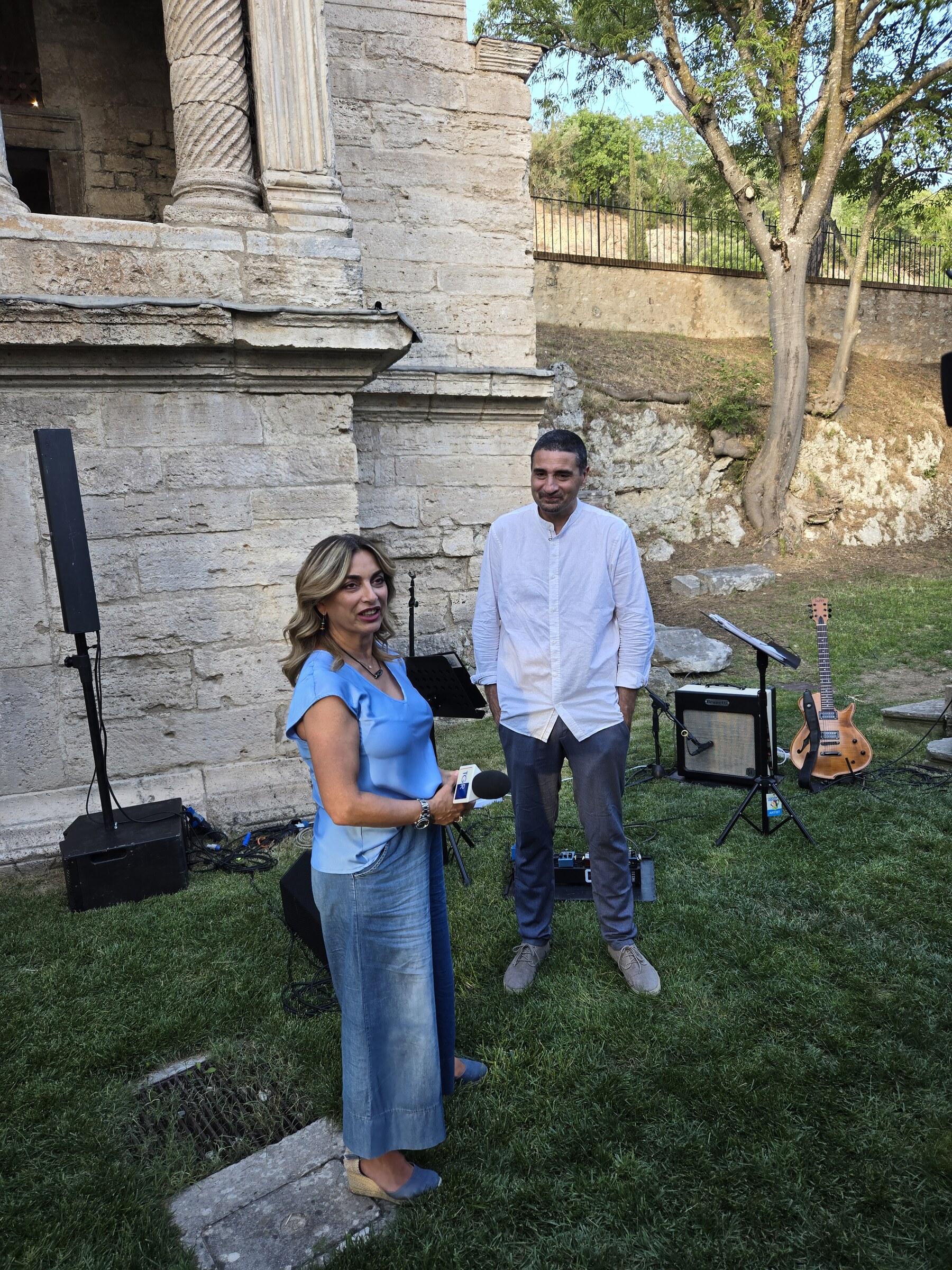 RJA filming and live jazz — Perugia, Italy · July 12, 2025