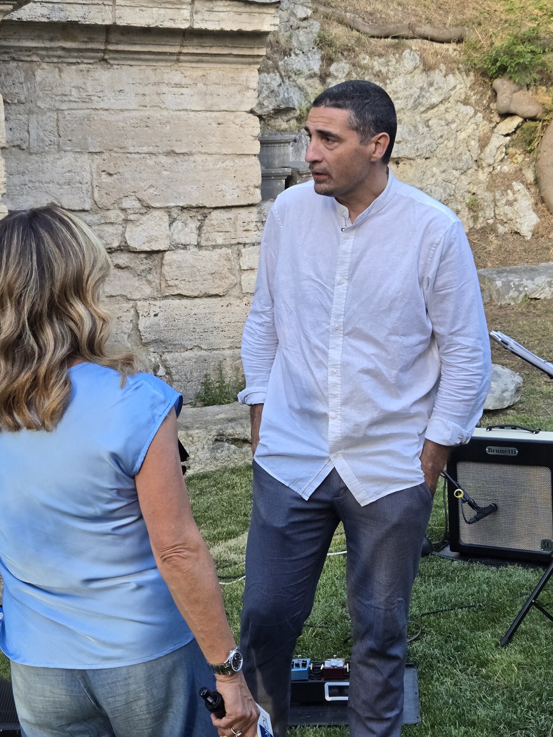 RJA filming and live jazz — Perugia, Italy · July 12, 2025