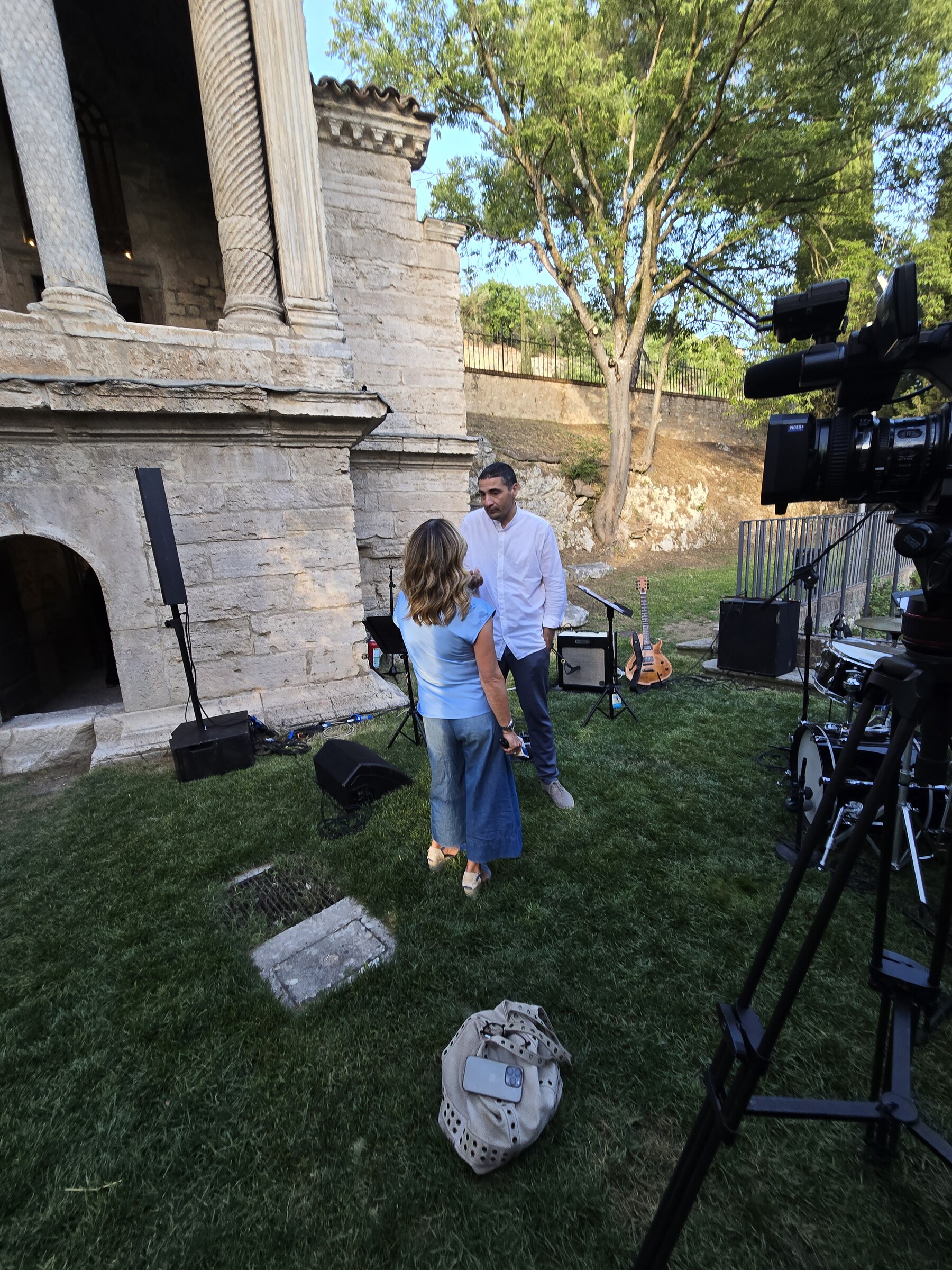 RJA filming and live jazz — Perugia, Italy · July 12, 2025