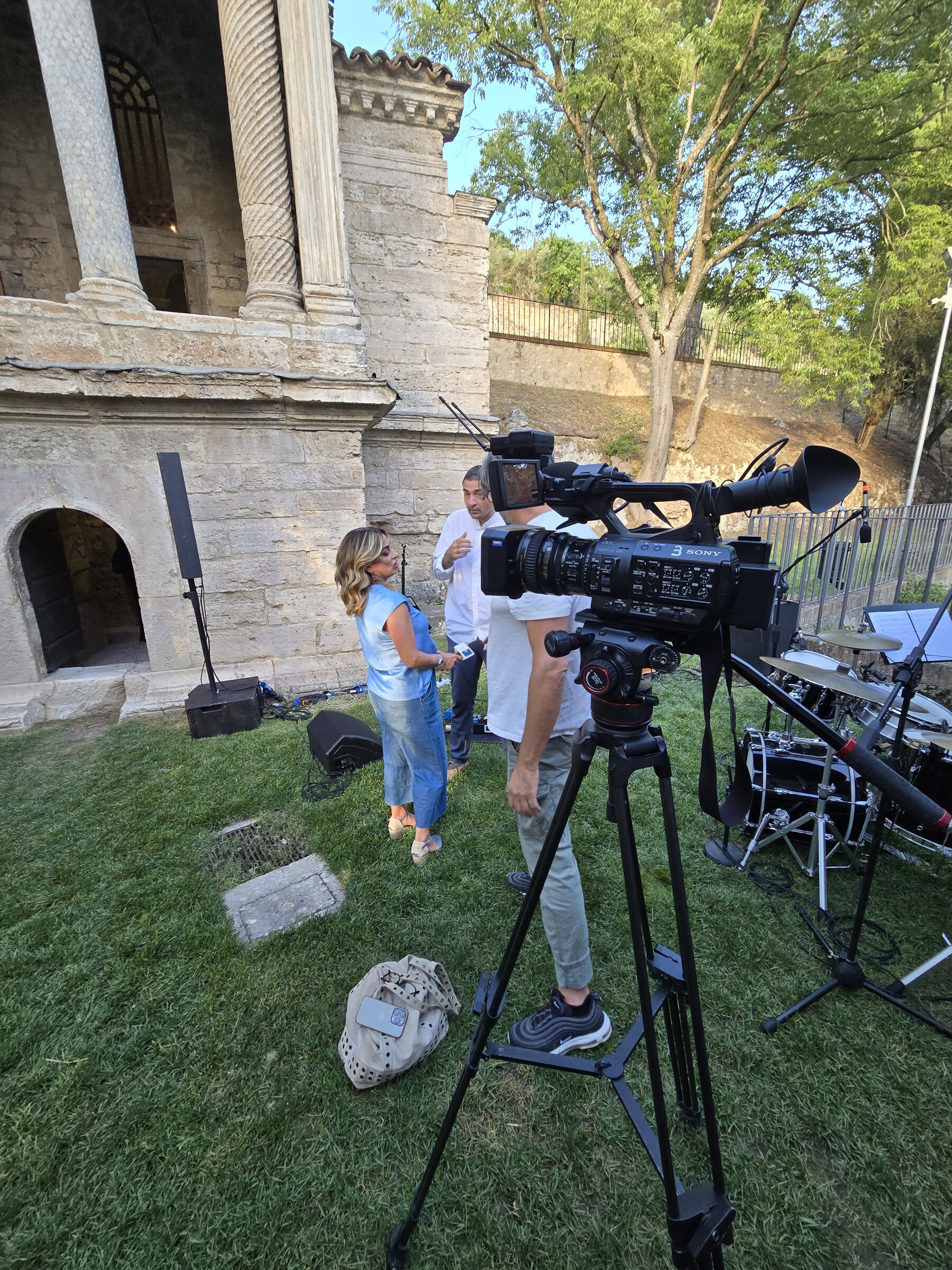 RJA filming and live jazz — Perugia, Italy · July 12, 2025