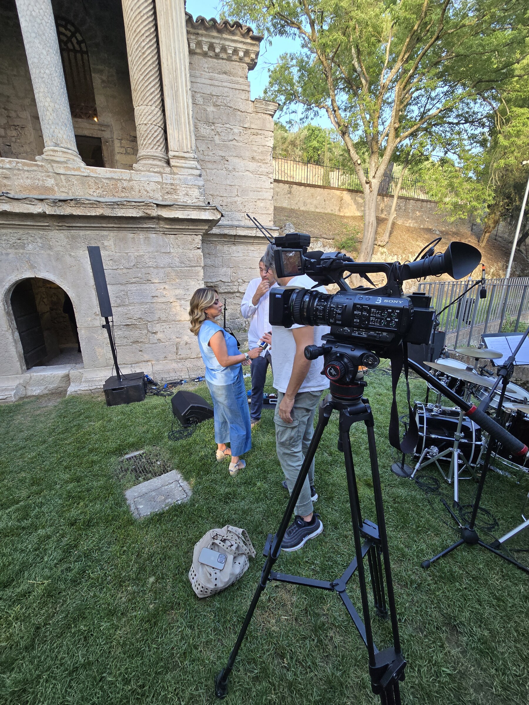 RJA filming and live jazz — Perugia, Italy · July 12, 2025