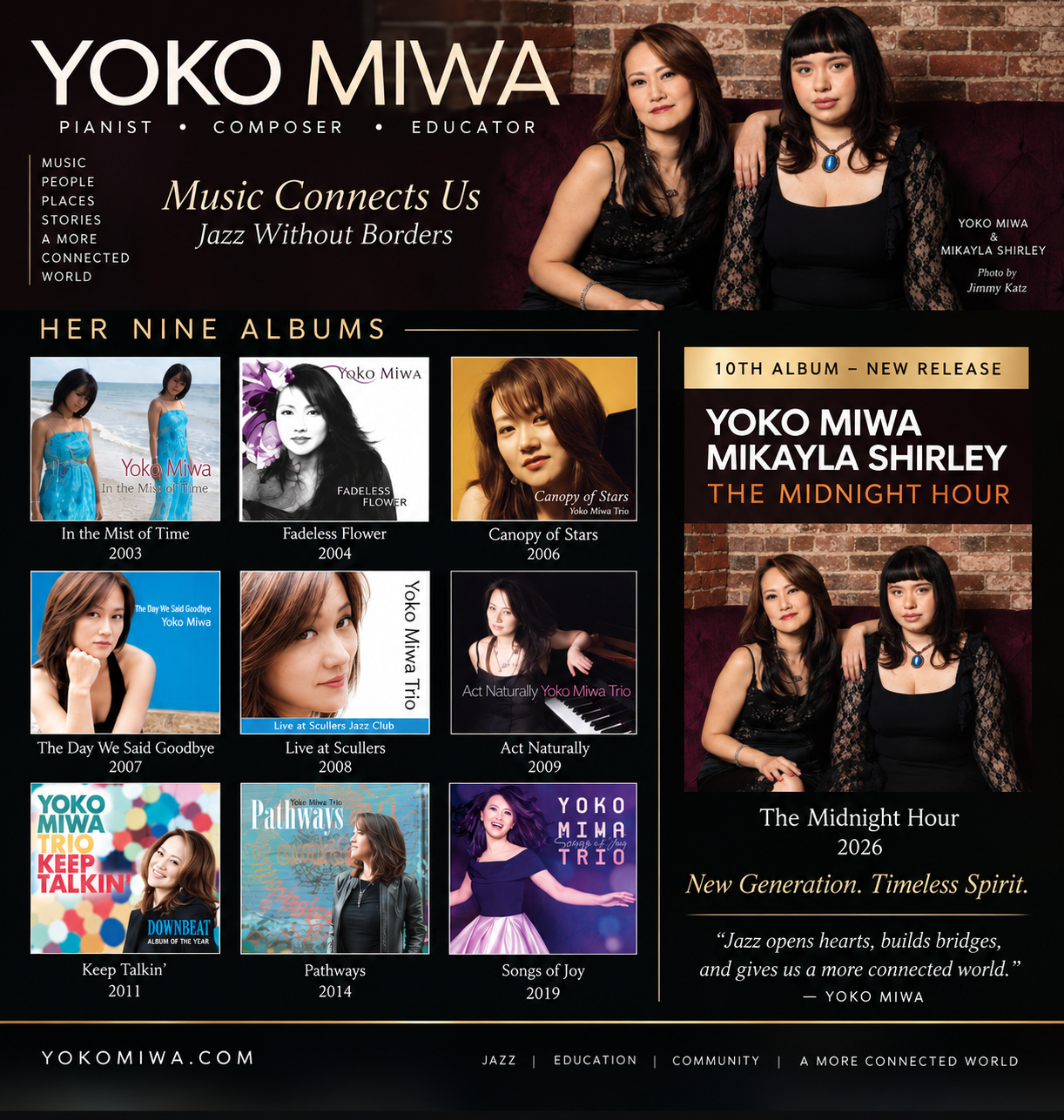 Yoko Miwa musical journey and The Midnight Hour with Mikayla Shirley